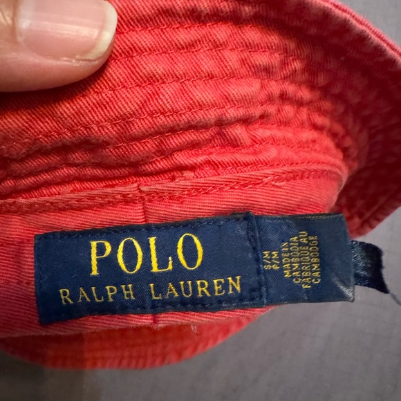 Ralph Lauren Pink Kids Bucket Hat - Picture 3 of 4